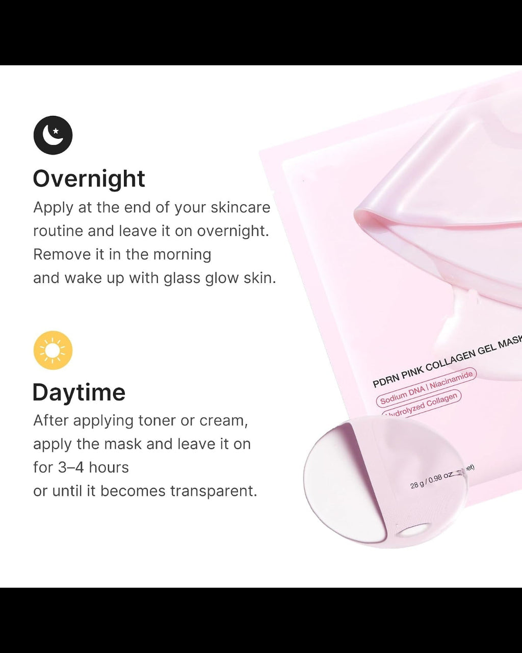 Pink Collagen Gel Face Mask with PDRN