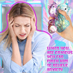 Unicorn Squeeze Toy | Soft Sensory Stress Relief Squishy Toy | Anti-Anxiety Fidget Reliever for Adults & Kids | Party Favor & Prank Gift