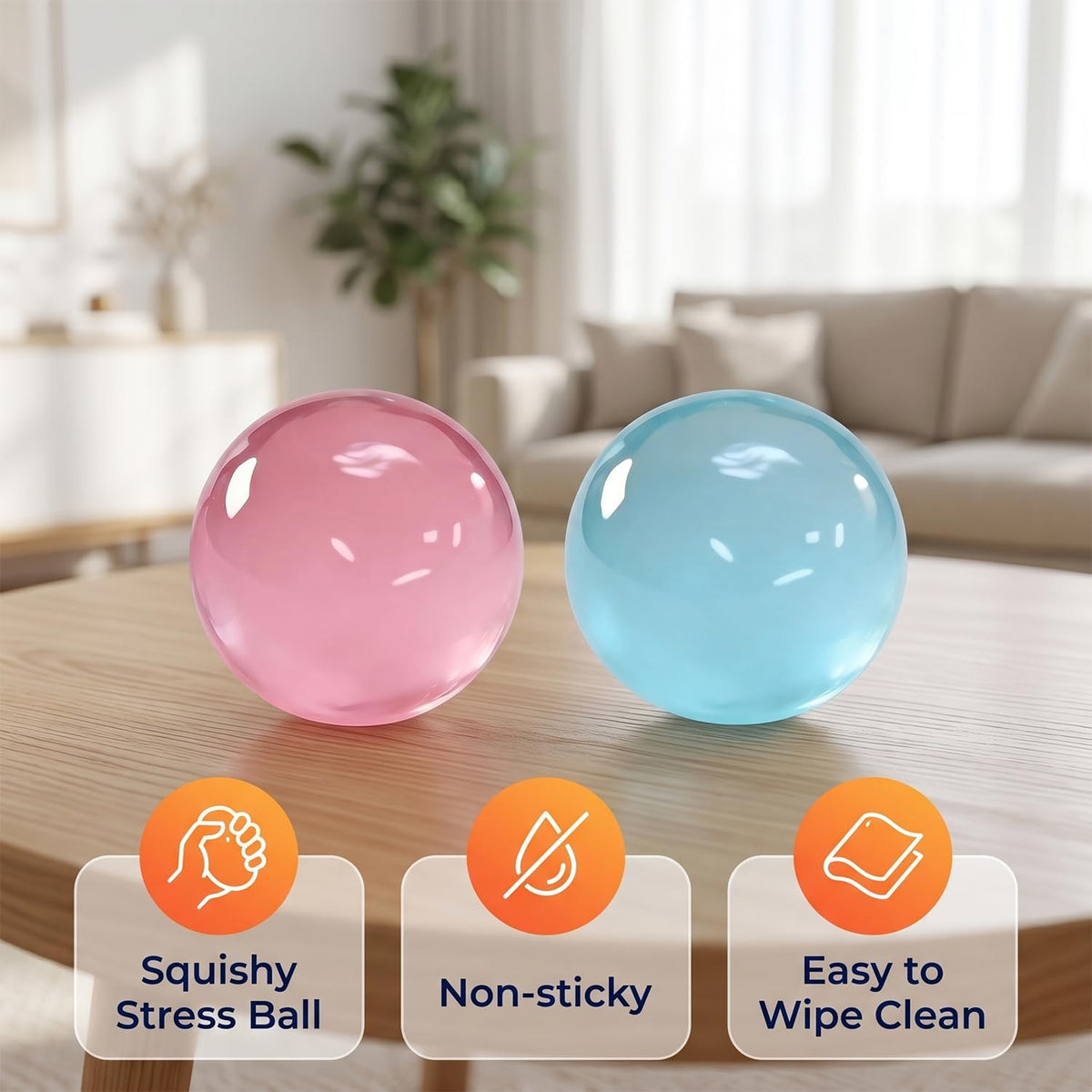 Coconut Oil Slow-Rebound Squishy Ball – Soft Squeeze Sensory Toy for Everyday Fun