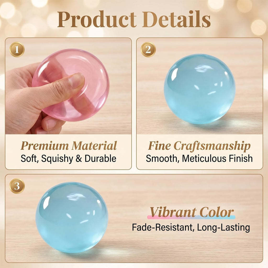 Coconut Oil Slow-Rebound Squishy Ball – Soft Squeeze Sensory Toy for Everyday Fun