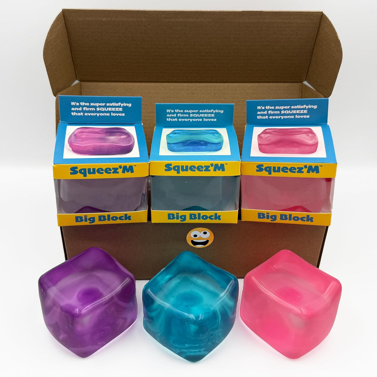 Oversized Gel Stress Cube – Squishy Sensory Fidget Toy