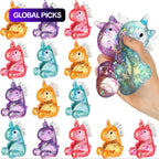 Unicorn Squeeze Toy | Soft Sensory Stress Relief Squishy Toy | Anti-Anxiety Fidget Reliever for Adults & Kids | Party Favor & Prank Gift