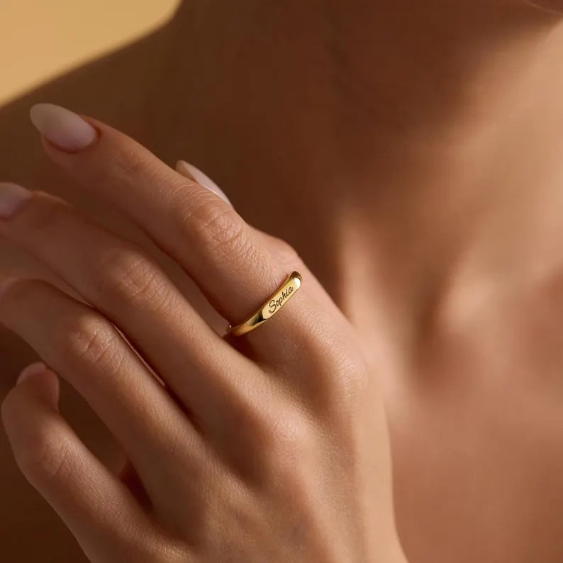 Personalized Name Ring for Women – Custom Name Jewelry, A Meaningful Gift for Her